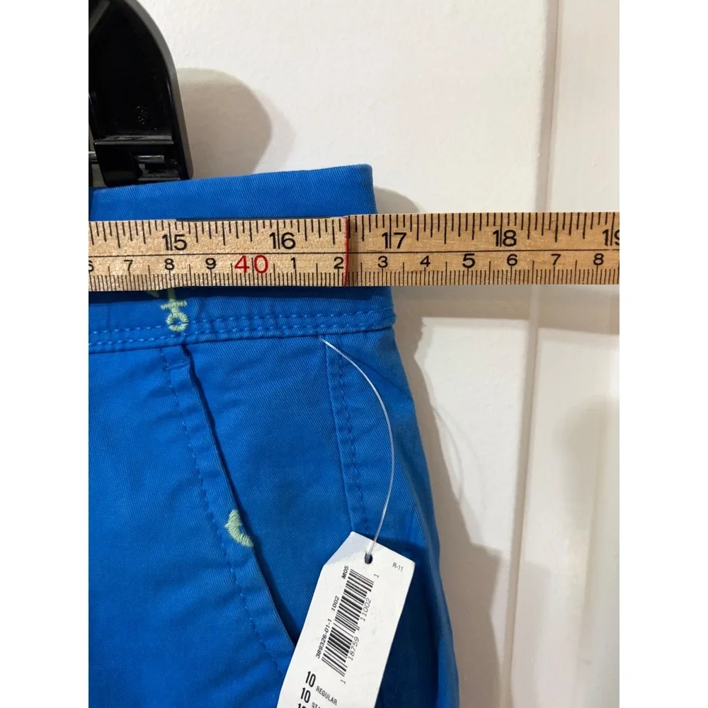 Old Navy || Pixie Cropped Pants || 10 || Blue Anchor Nautical ||  NWT